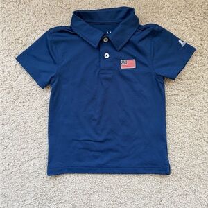 Toddler Boy’s Chubbies navy blue performance Polo 2T